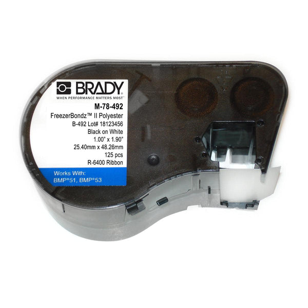 FreezerBondz Polyester Laboratory Labels for BMP51 Printer M-78-492