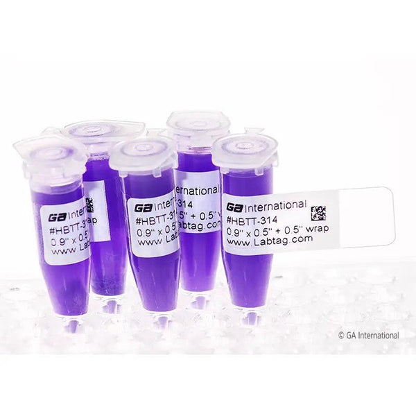 Thermal-Transfer Wrap-Around Cryo Labels – 0.9″ x 0.5″ +0.5″ Wrap With Back Slit - IVF Store